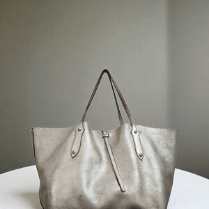 Annabel Ingall Isabella Large Metallic Leather Tote
